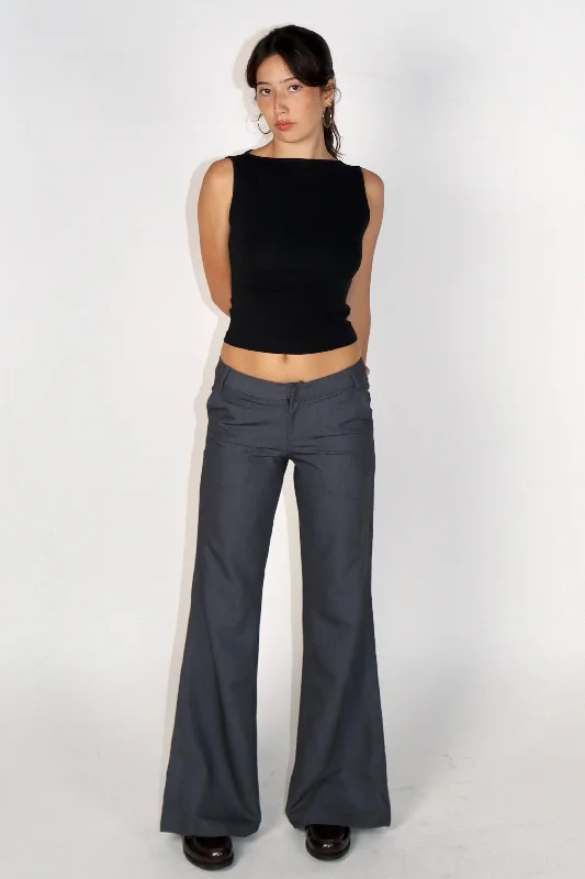 Casual drawstring pants for effortless home relaxation -SCG MADE | Lucy Low-rise Trousers