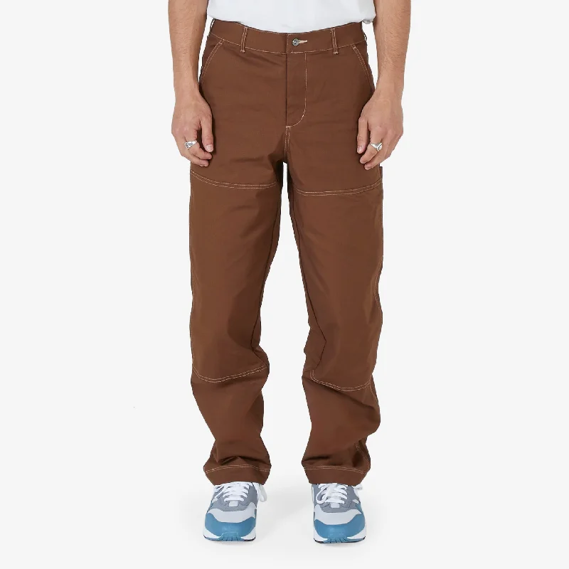 Casual drawstring pants for effortless home relaxation -Double Knee Skate Pant Cacao Wow