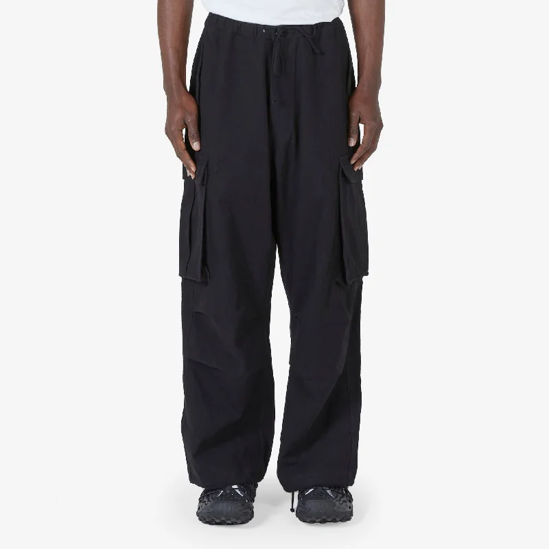 Flowy linen pants for relaxed tropical vacations -Peace Pant Black Slub