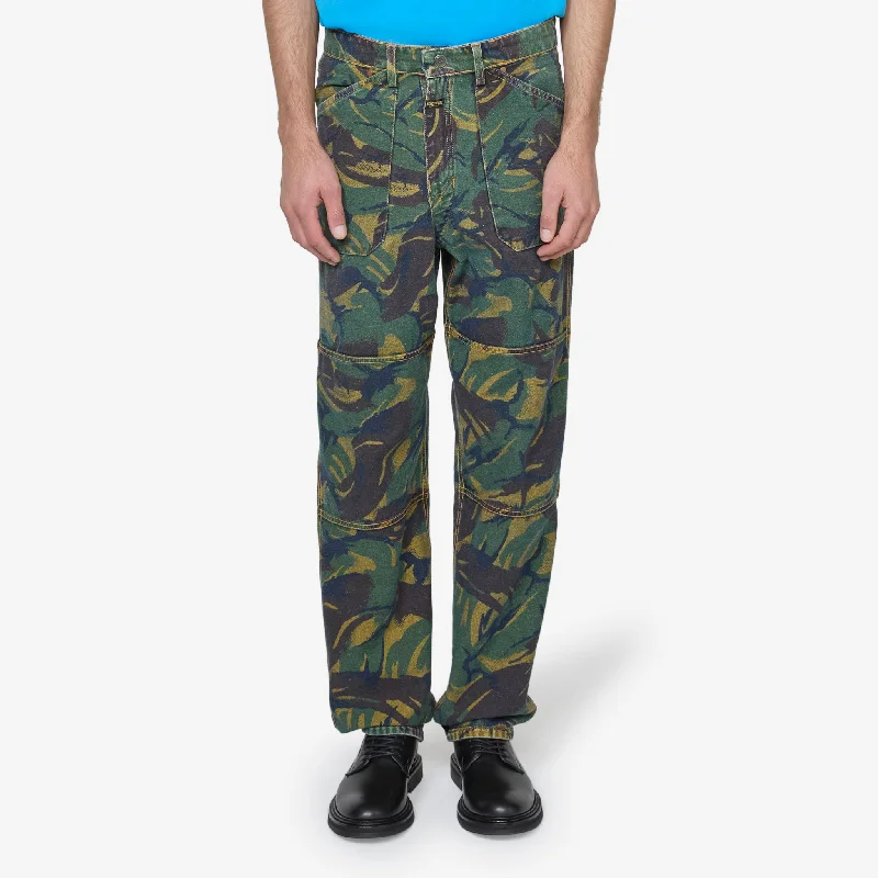 Cozy sweatpants pants for lazy Sunday mornings -Reversible Camo Jean Blue Camo