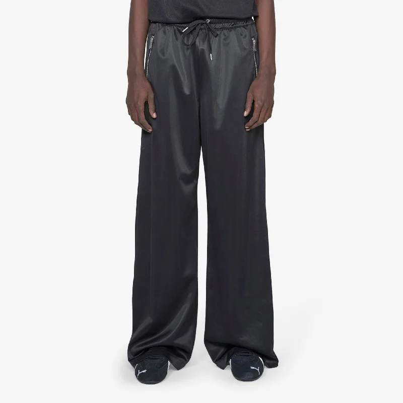 Cozy sweatpants pants for lazy Sunday mornings -Oversized Track Trouser Black