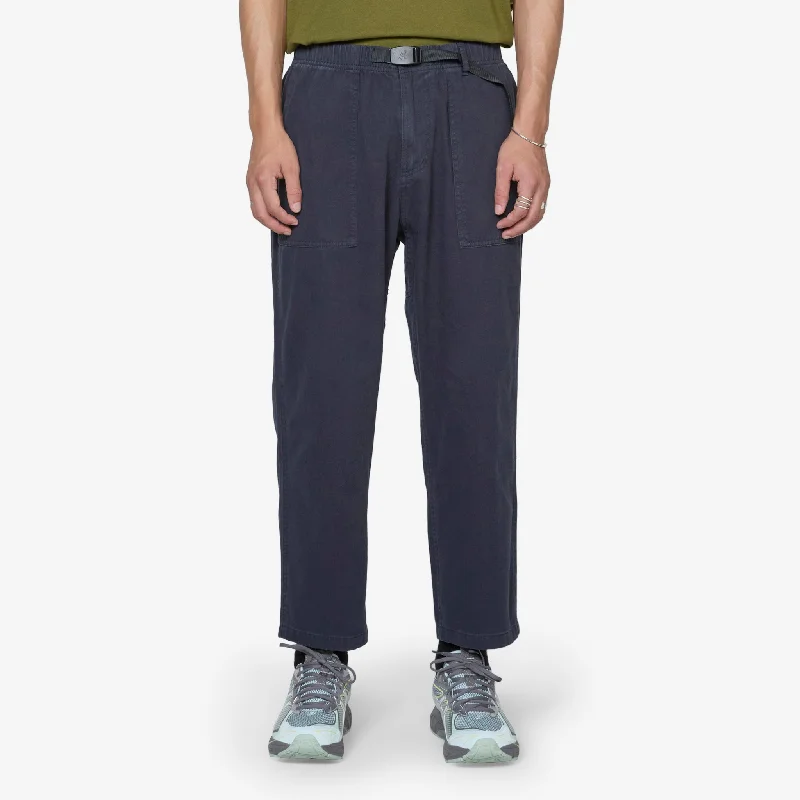 Relaxed cotton pants for breezy casual days -Loose Tapered Pant Double Navy