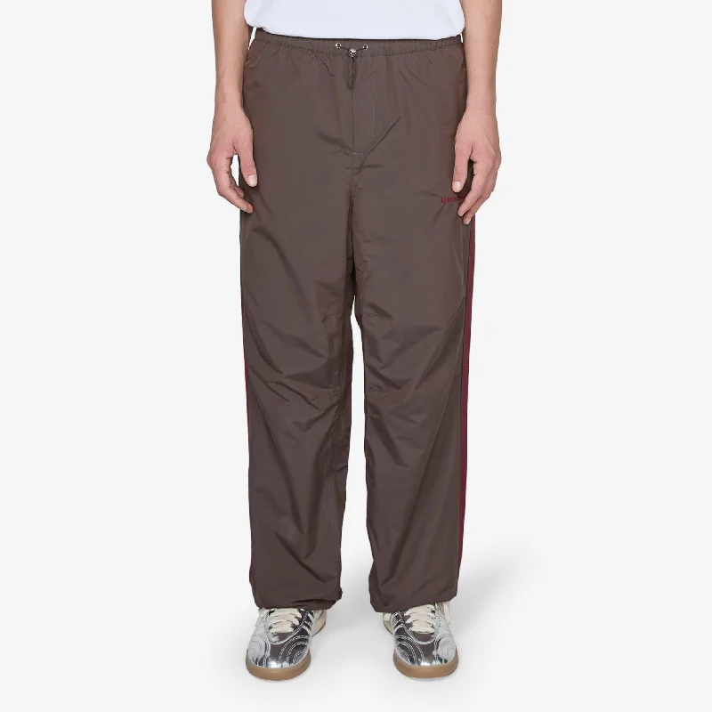 Breathable cotton pants for all-day summer ease -Wales Bonner x Nylon Track Pant Night Brown