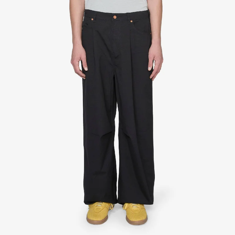 Relaxed cotton pants for breezy casual days -Frederick Pant Black