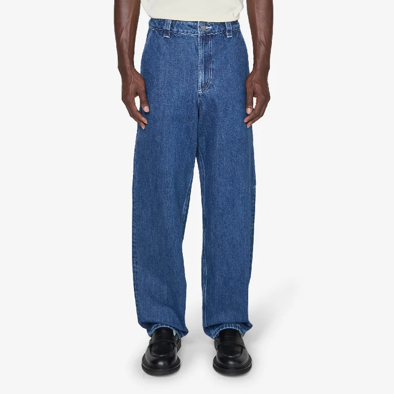 Vintage corduroy pants for retro style vibes -Fergus Jean Washed Indigo