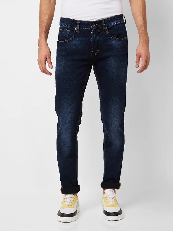 Weekend Jeans for Lazy -Spykar Low Rise Skinny Fit Blue Jeans For Men