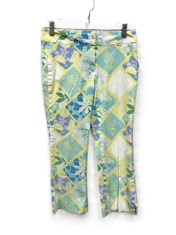 Bold patterned pants for standout fashion statements -Pants Cropped By Lilly Pulitzer  Size: 0