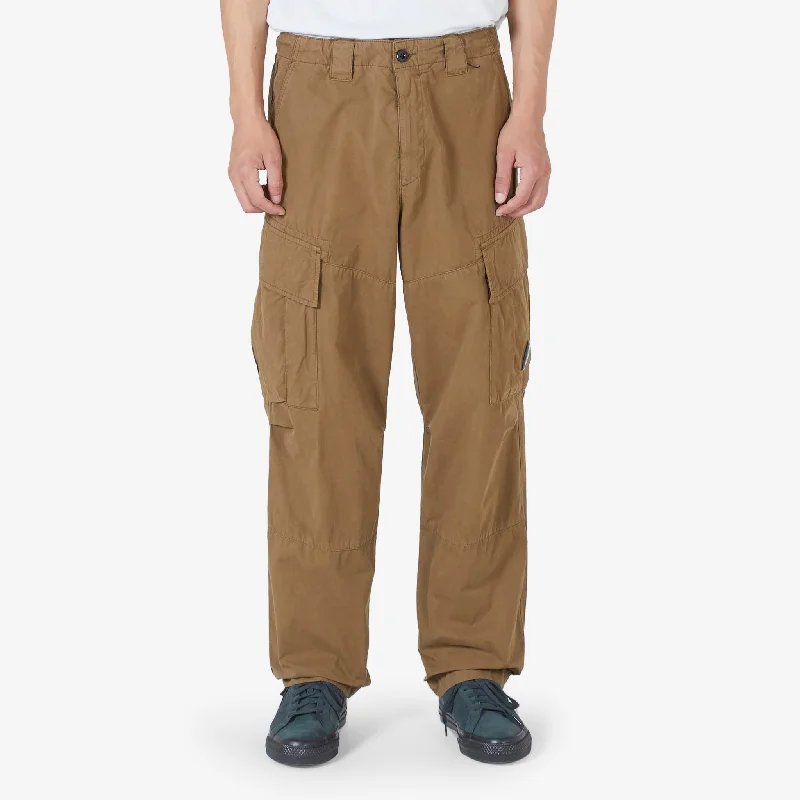 Relaxed fit pants for laid-back comfort wear -Microreps Loose Cargo Pants Butternut