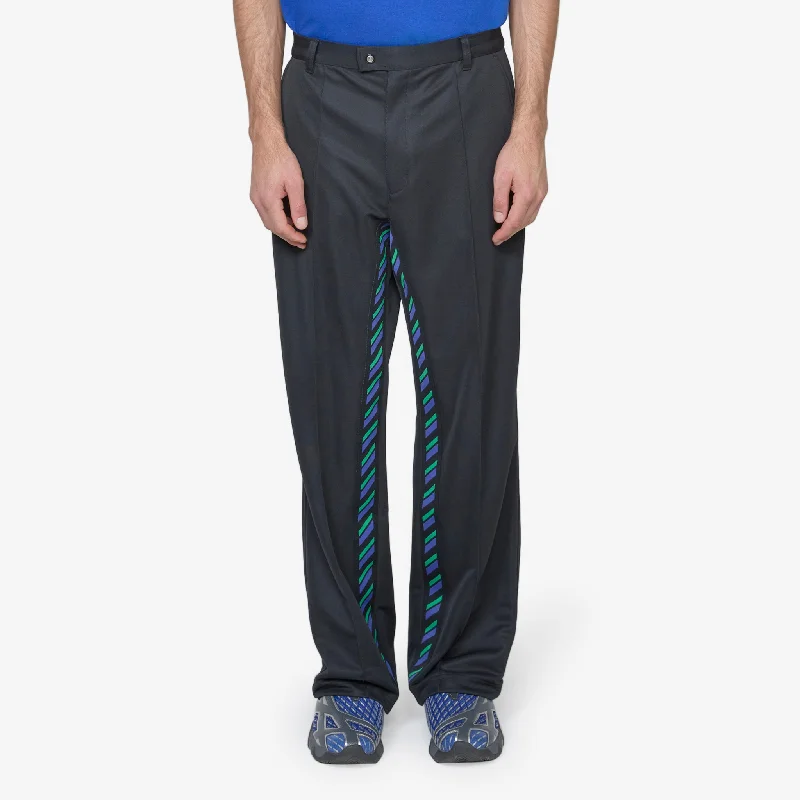 Moisture-wicking pants for intense gym workouts -ASICS NOVALIS Styrax Track Pants Anthracite