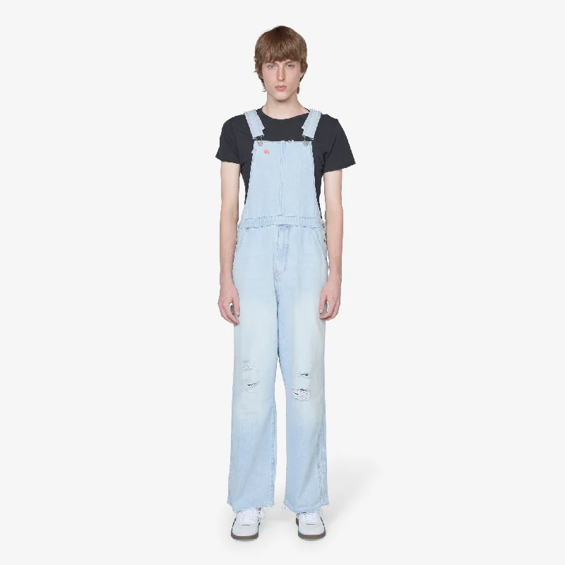 Quick-dry cargo pants for fishing trip practicality -Levi's Denim Overalls Blue