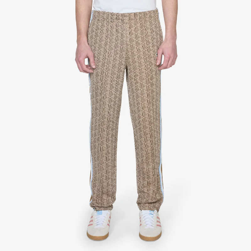 Soft pajama pants for ultimate bedtime comfort -Monogram Track Pant Croissant