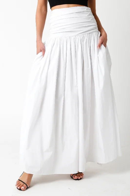 Lightweight skirts for warm weather comfort -"SPIRIT OF PEACE" MAXI SKIRT