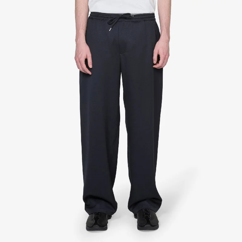 Cozy sweatpants pants for lazy Sunday mornings -Samurai Trousers Navy