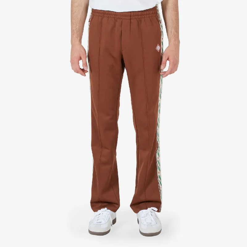 Stylish leather pants for edgy night looks -Laurel Track Pant Brown