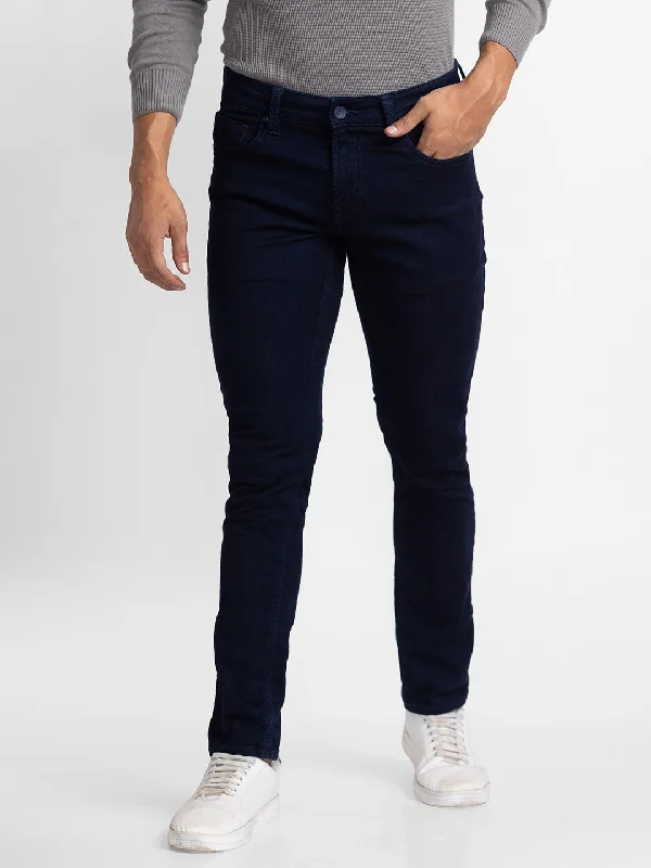 Affordable Jeans for Budget -Spykar Blue Indigo Cotton Super Slim Fit Tapered Length Jeans For Men (Super Skinny)