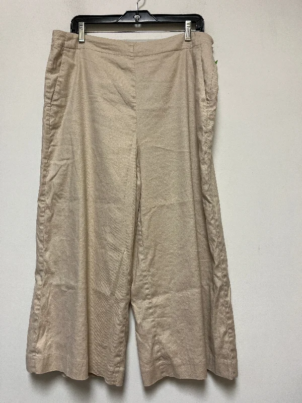 Stylish cropped pants for warm season trends -Pants Wide Leg By Ann Taylor  Size: 14