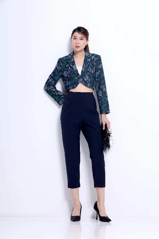 Stylish leather pants for edgy night looks -Aki Tailored Carrot Pants