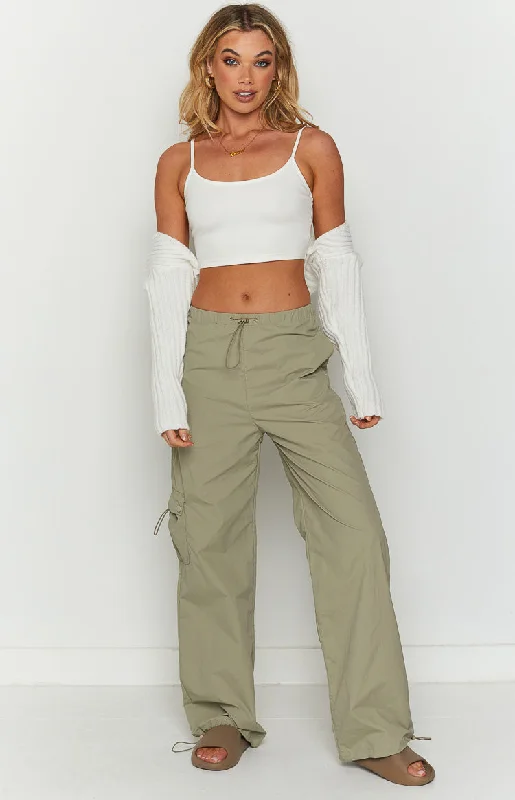 Bold plaid pants for eye-catching style choices -Bronx Stone Drawcord Cargo Pants