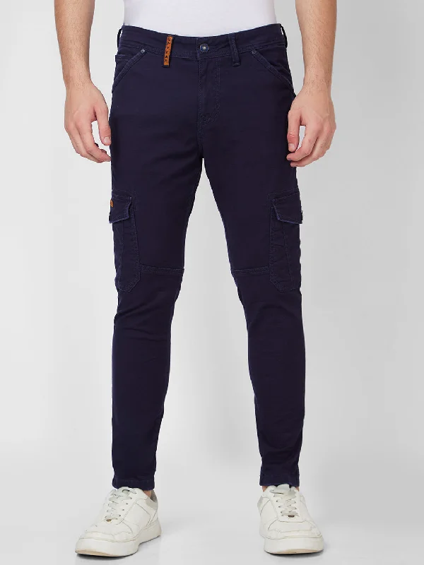 Relaxed Jeans for Comfortable -Spykar Mid Rise Regular Fit Blue Jeans For Men