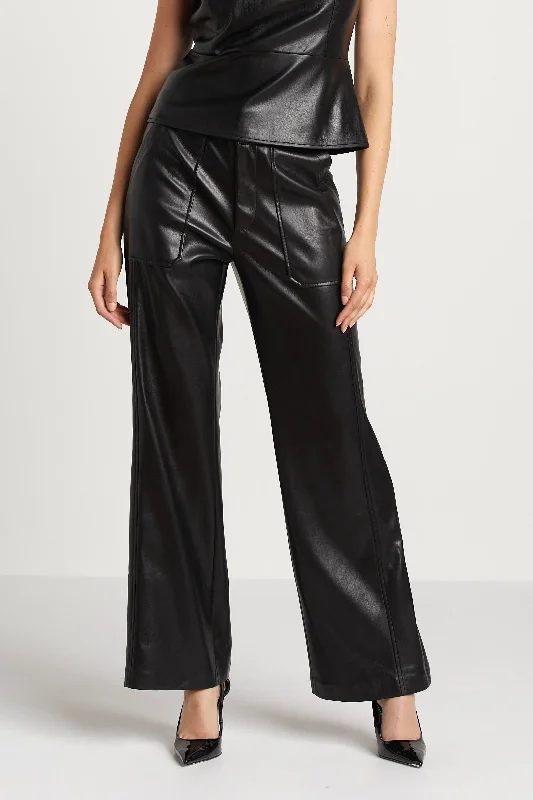 Cozy sweatpants pants for lazy Sunday mornings -Spencer Vegan Leather Pant