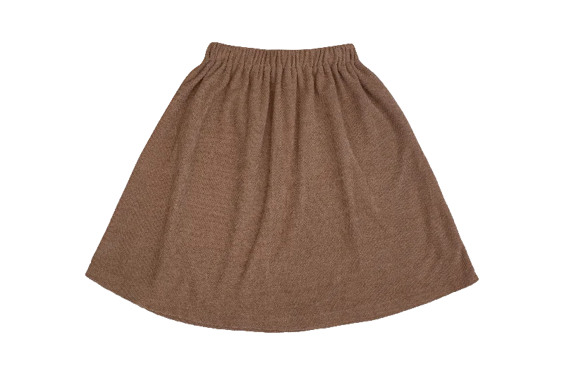 Low-waisted Long Skirts for Relaxed -KIPP STONE CHENILLE CIRCLE SKIRT [Final Sale]