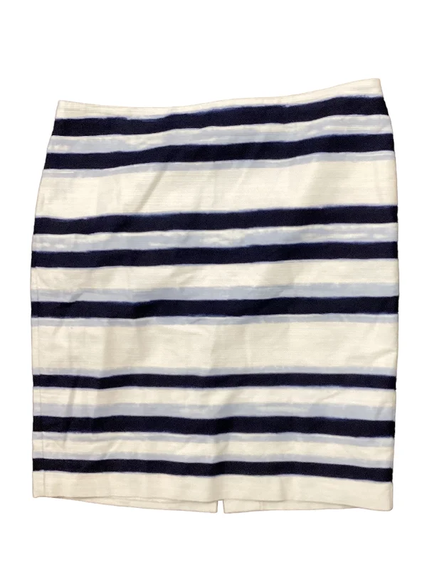 A-line skirts for classic wardrobe essentials -Striped Pattern Skirt Midi Ann Taylor, Size 16