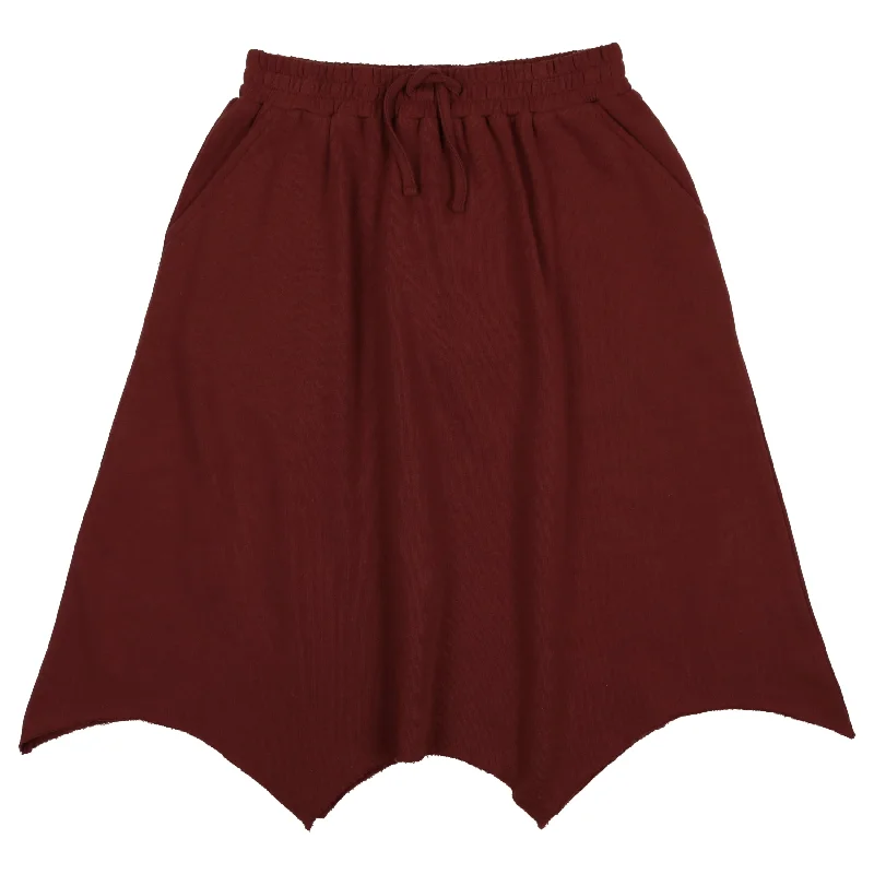 High-waisted Long Skirts for Shape -Kin And Kin Scarlet Handkerchief Midi Skirt [Final Sale]