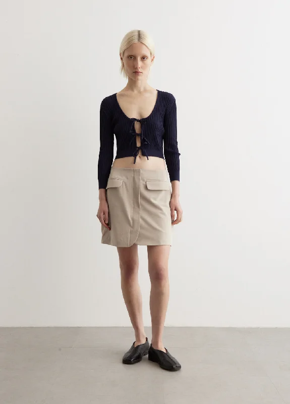 Casual skirts for relaxed weekend lounging -Inbloom Wrap Mini Skirt