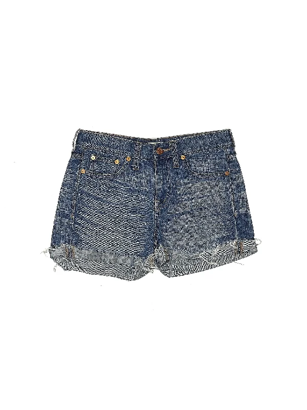 Strapless Skirts for Glamorous -Mid-Rise Denim Shorts in Medium Wash