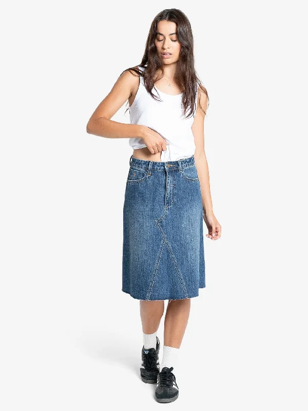 Faux Leather Shorts for Affordable -Cooper Skirt - Roadhouse Blue