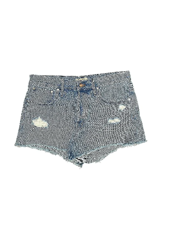 Mini Shorts for Youthful Vibe -Mid-Rise Denim Shorts