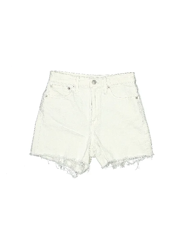 High Waisted Shorts for Shape -Mid-Rise Denim Shorts