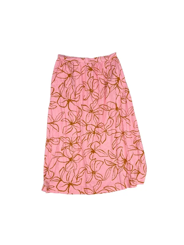 Classic skirts with subtle texture weave -Floral Print Skirt Midi PETAL + PUP, Size Xl