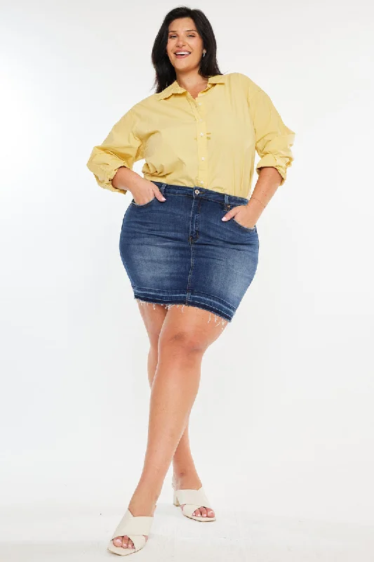 Short-Sleeved Skirts for Summer -Lou High Rise Skirt (Plus Size)