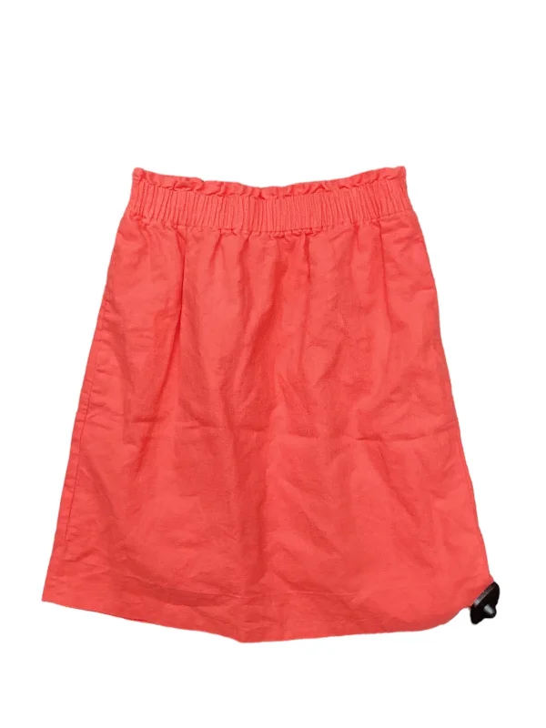 A-line mini skirts for fun flirty looks -Orange Skirt Mini & Short J. Crew, Size 00