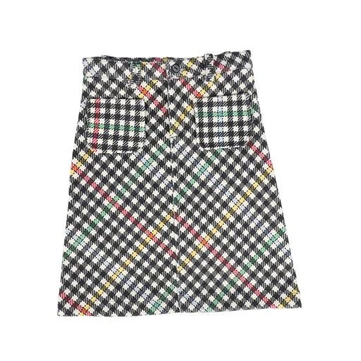 White Short Skirts for Pure -PICCOLA LUDO MULTI COLOR POCKET SKIRT [Final Sale]