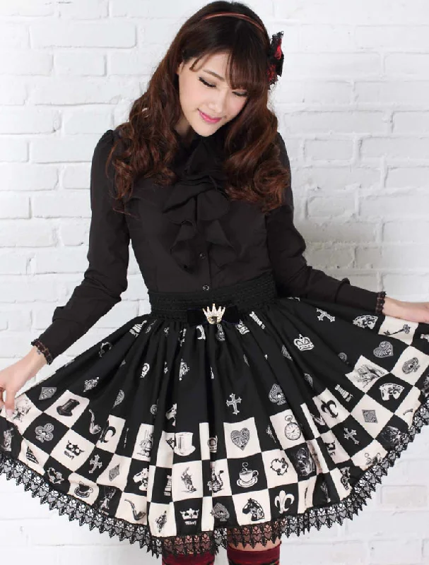 Durable skirts for long-lasting wardrobe staples -Checkered Chess Skirt