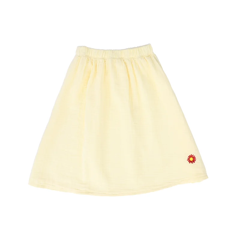 Long Skirts for Wedding Ceremony -PICNIK YELLOW FLARE SKIRT [FINAL SALE]