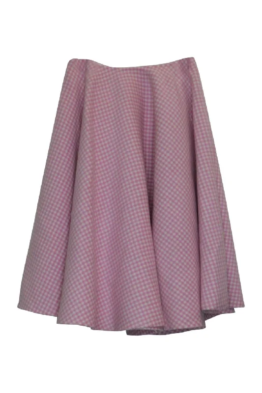 White Long Skirts for Pure -[WW23303] Prada | knee Length Skirt