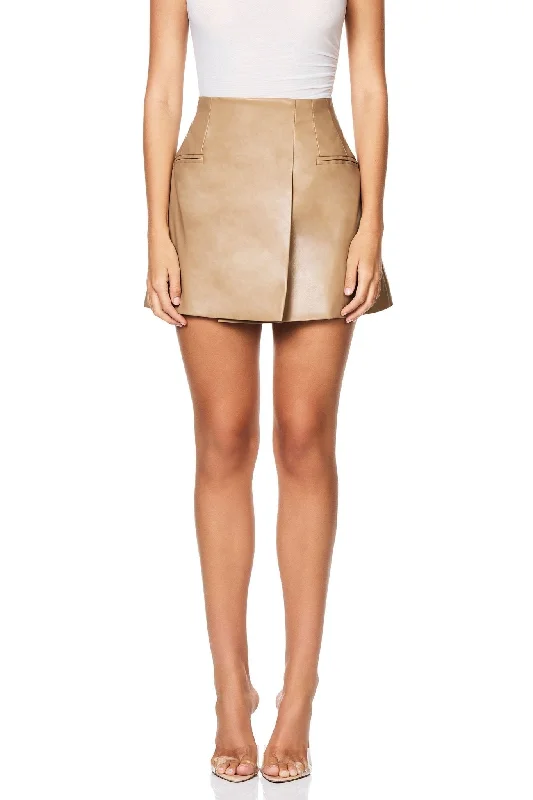 Trendy skirts with modern cutout designs -Brigade Mini Skirt