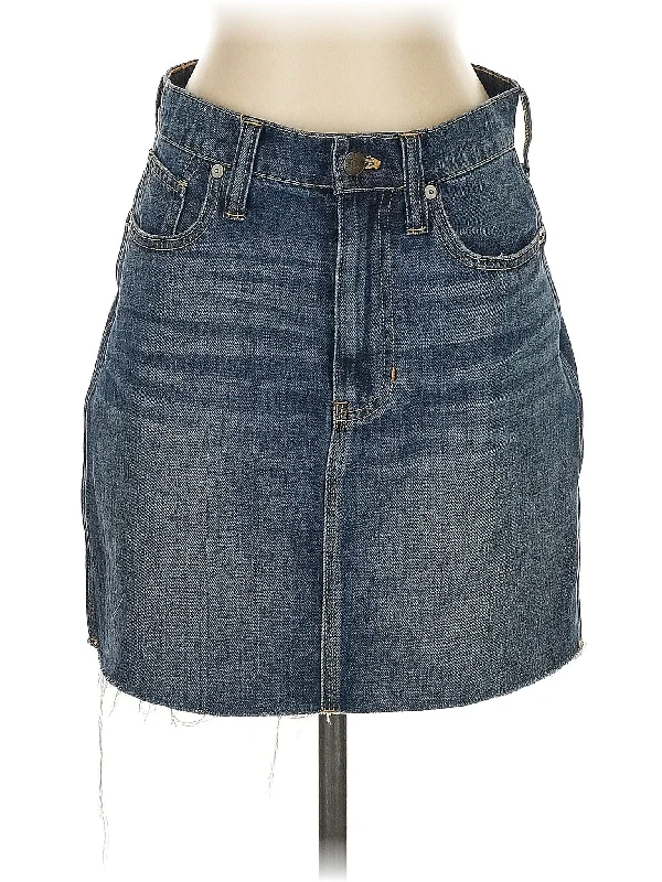 Abstract Shorts for Creative -Denim Skirt