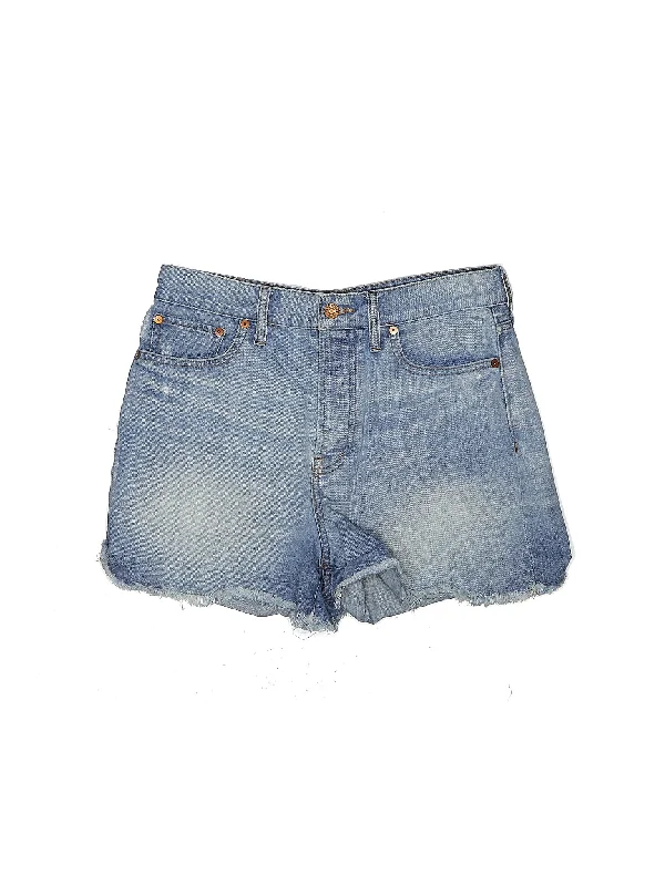 Wrap Skirts for Adjustable -Mid-Rise Denim Shorts in Medium Wash