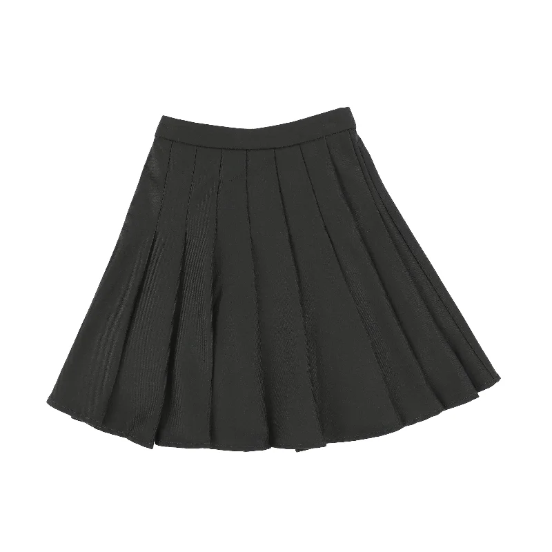 Nylon Short Skirts for Stretch -ONE CHILD HUNTER GREEN PLEATED SKIRT [Final Sale]