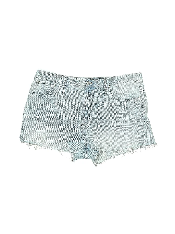 Heart Shaped Shorts for Love -High-Rise Denim Shorts in Light Wash