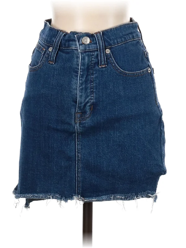 Low Waisted Shorts for Relaxed -Denim Skirt