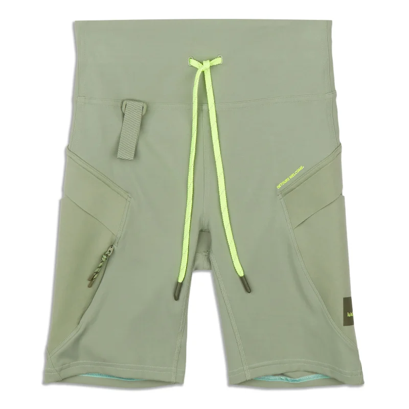 Cycling Shorts for Sports Activity -Cargo Super-High-Rise Hiking Short - Resale