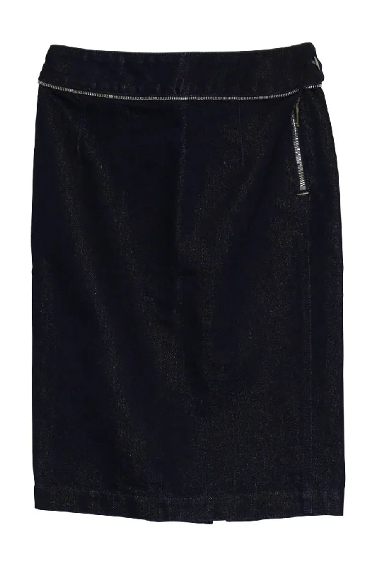 Silk Long Skirts for Luxurious -[WW21900] Saint Laurent | knee Length Skirt