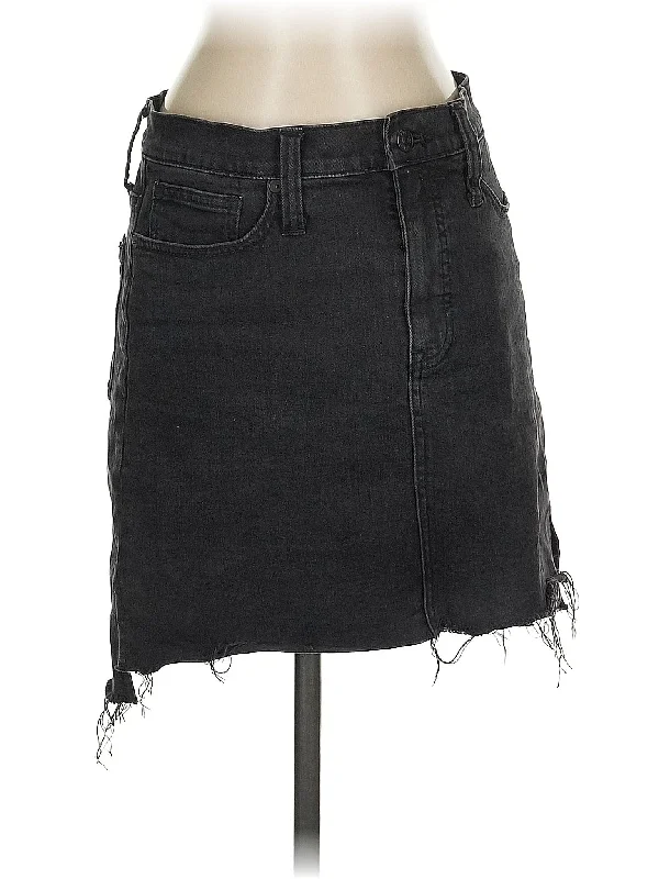 Striped Shorts for Fashionable -Denim Skirt