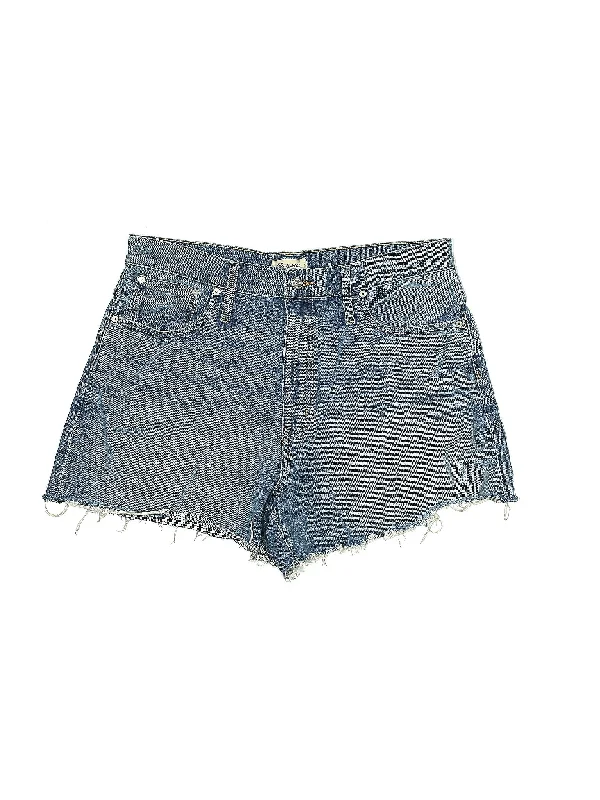 Heart Shaped Shorts for Love -High-Rise Denim Shorts in Medium Wash