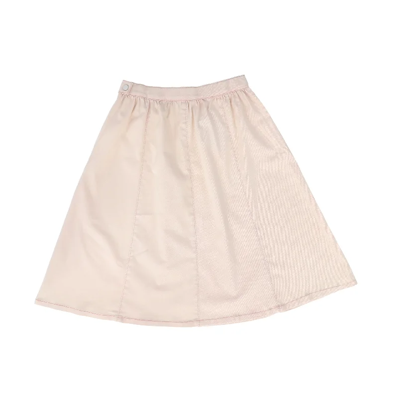 Skort Short Skirts for Practical -BAMBOO PINK DENIM PANEL SKIRT [FINAL SALE]